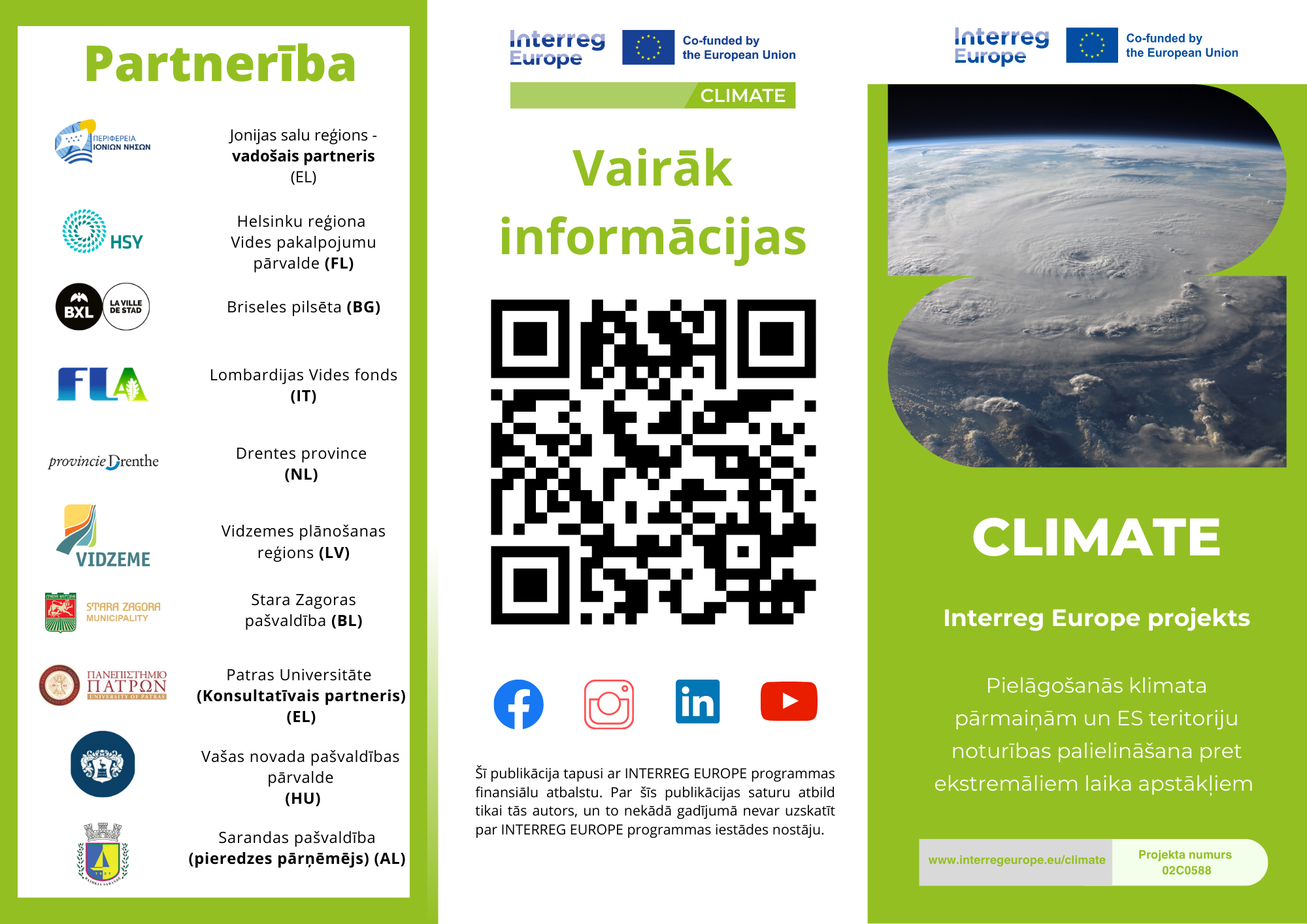 projekta climate informativais buklets