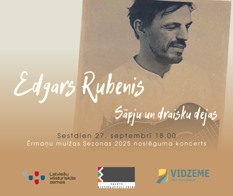 ermanu muiza skanes gistarista un komponista edgara rubena sapju un draisku dejas