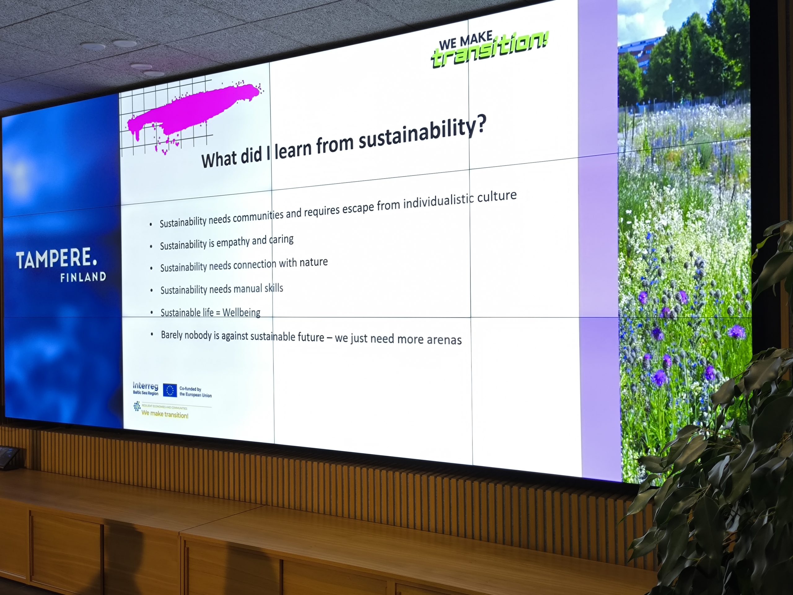 bioregiona attistiba vidzeme iedvesmo partnerus projekta we make transition nosleguma tampere